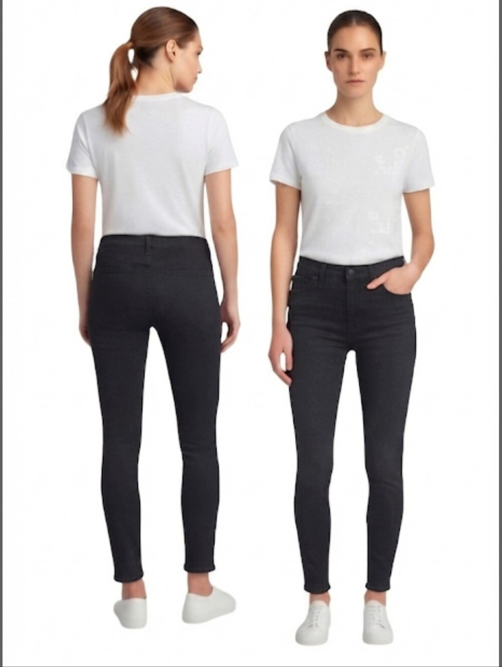 Madewell 10" High-Rise Skinny Jeans Black Frost: Instacozy Edition NC312 Size 29